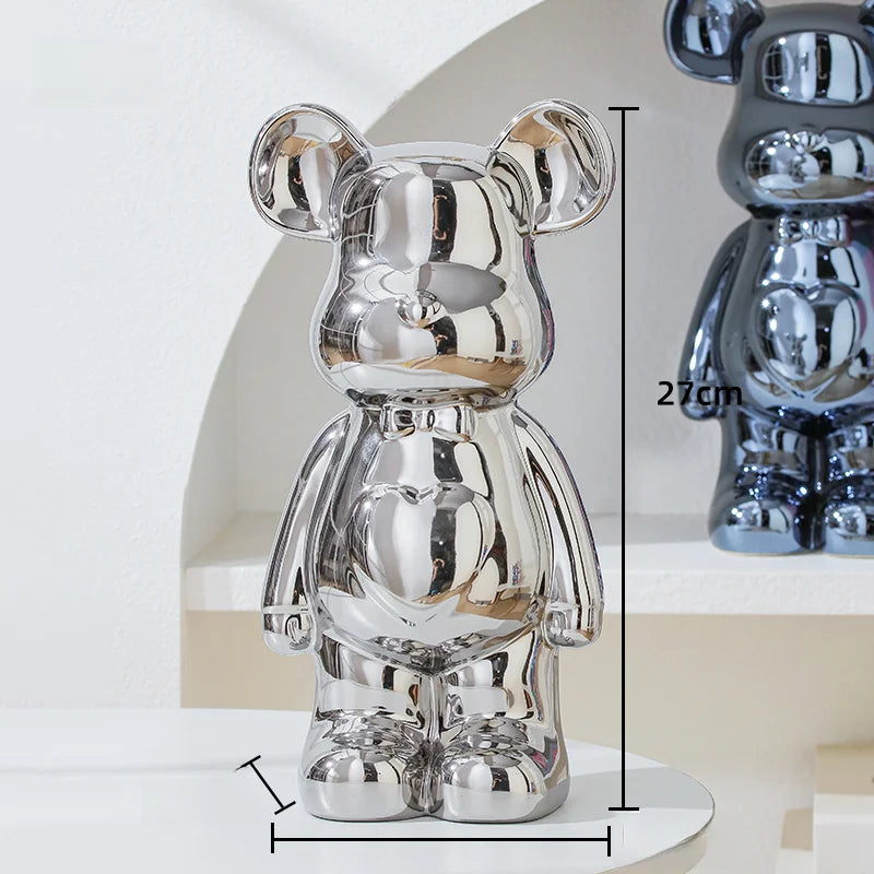 Aesthetic Ceramic Statue Teddy Bear