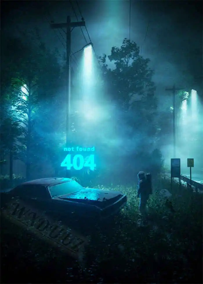 80s Retro Cyberpunk Car Posters