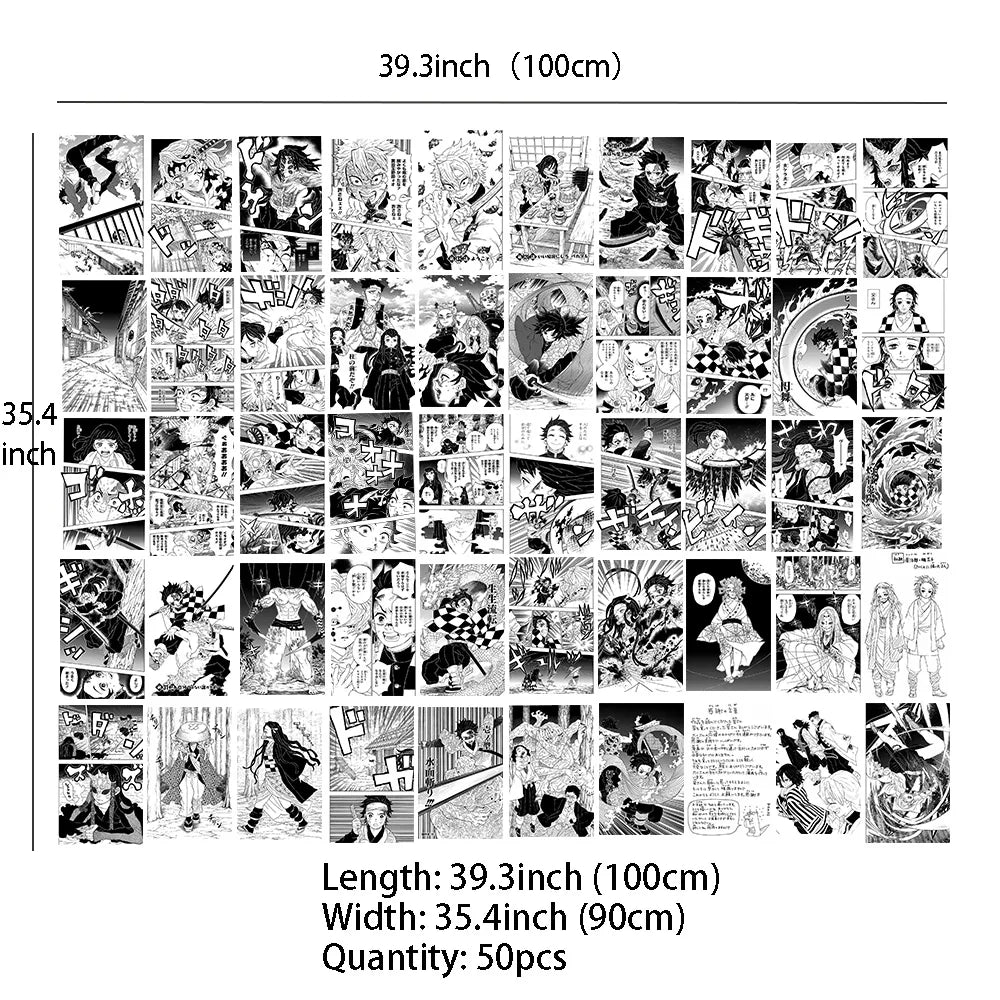 50Pcs wall collage kit aesthetic anime poster