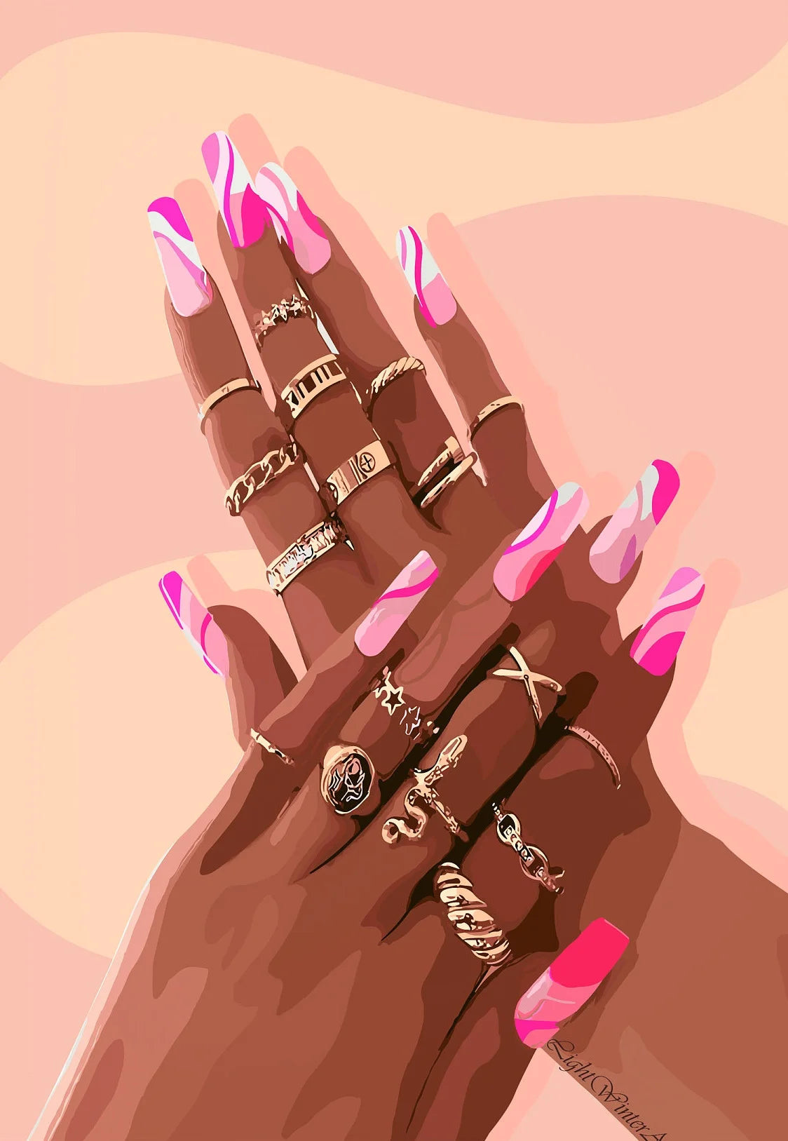 Hip Hop Black Girl Wall Art