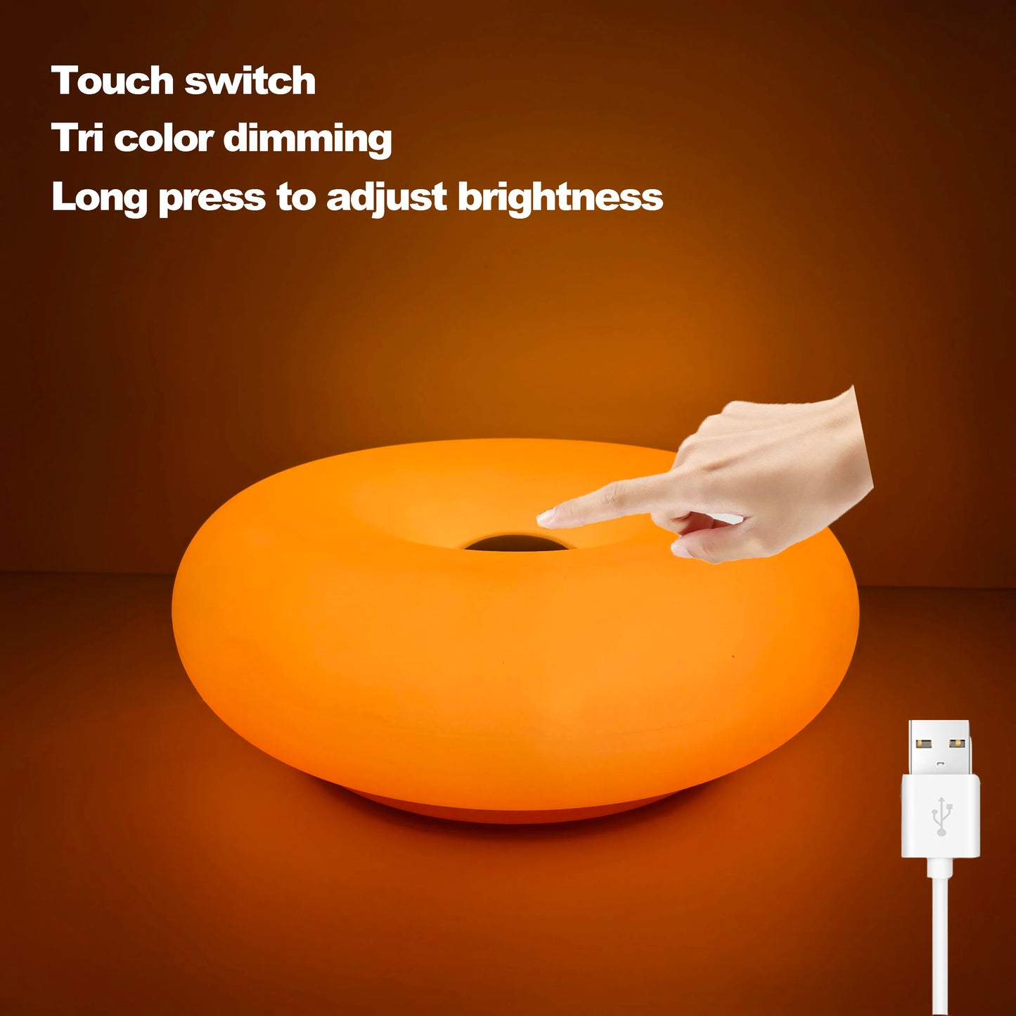 Donut table lamp