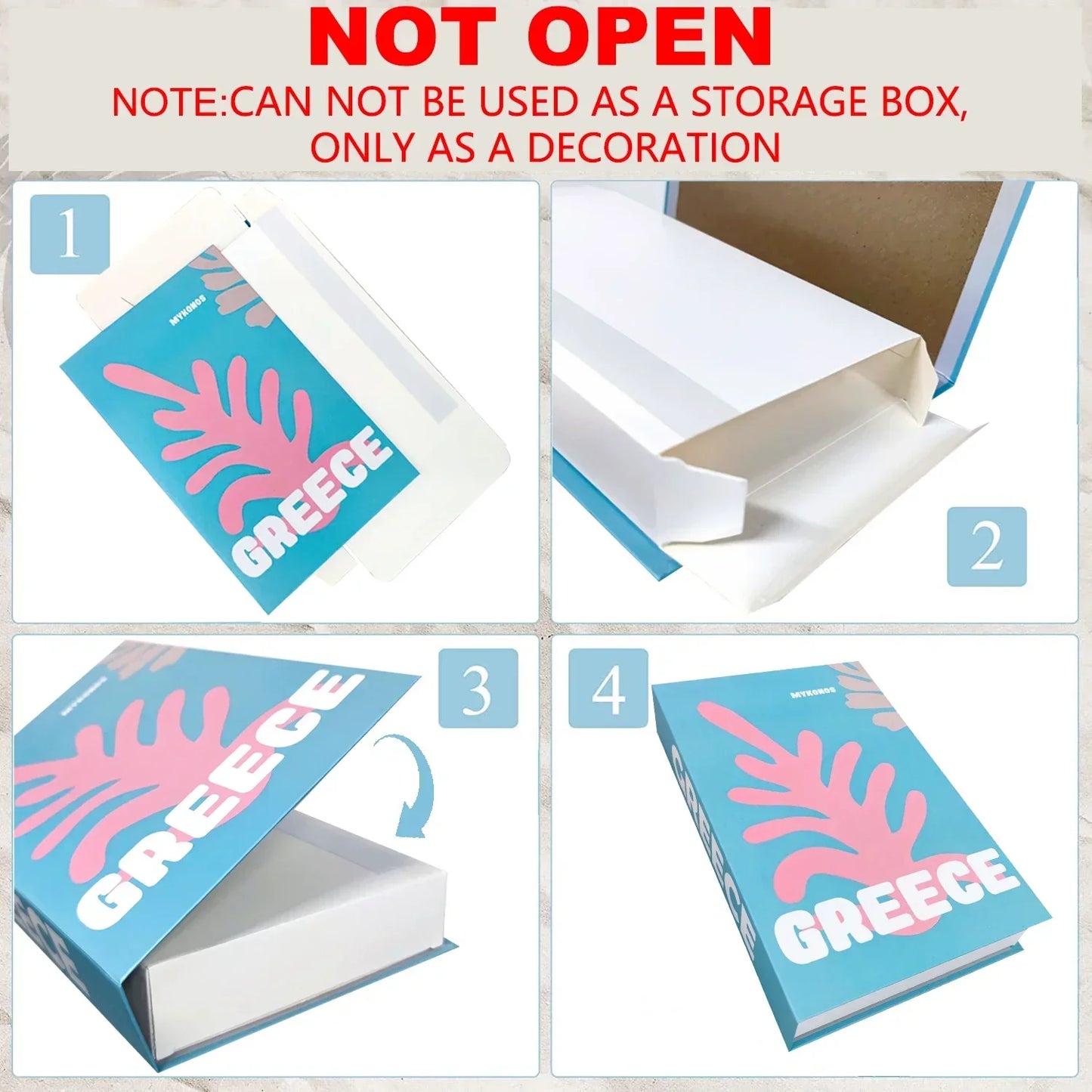 Modern Book Decor (Not Open)