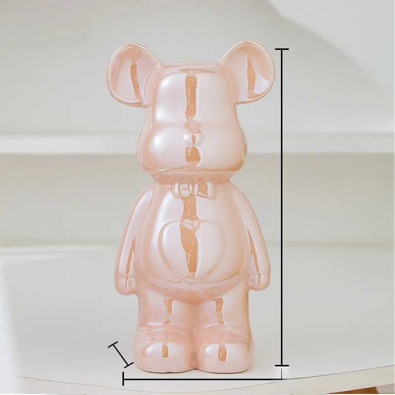 Aesthetic Ceramic Statue Teddy Bear