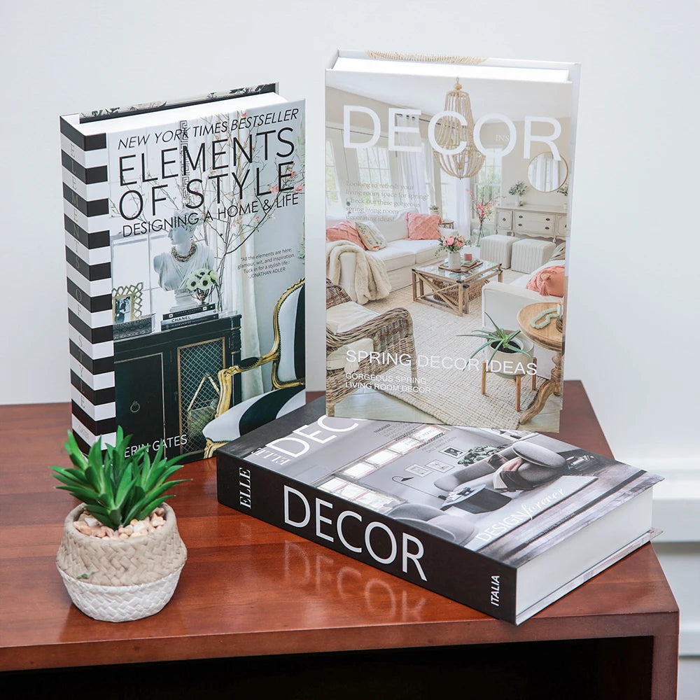 Modern Book Decor (Not Open)