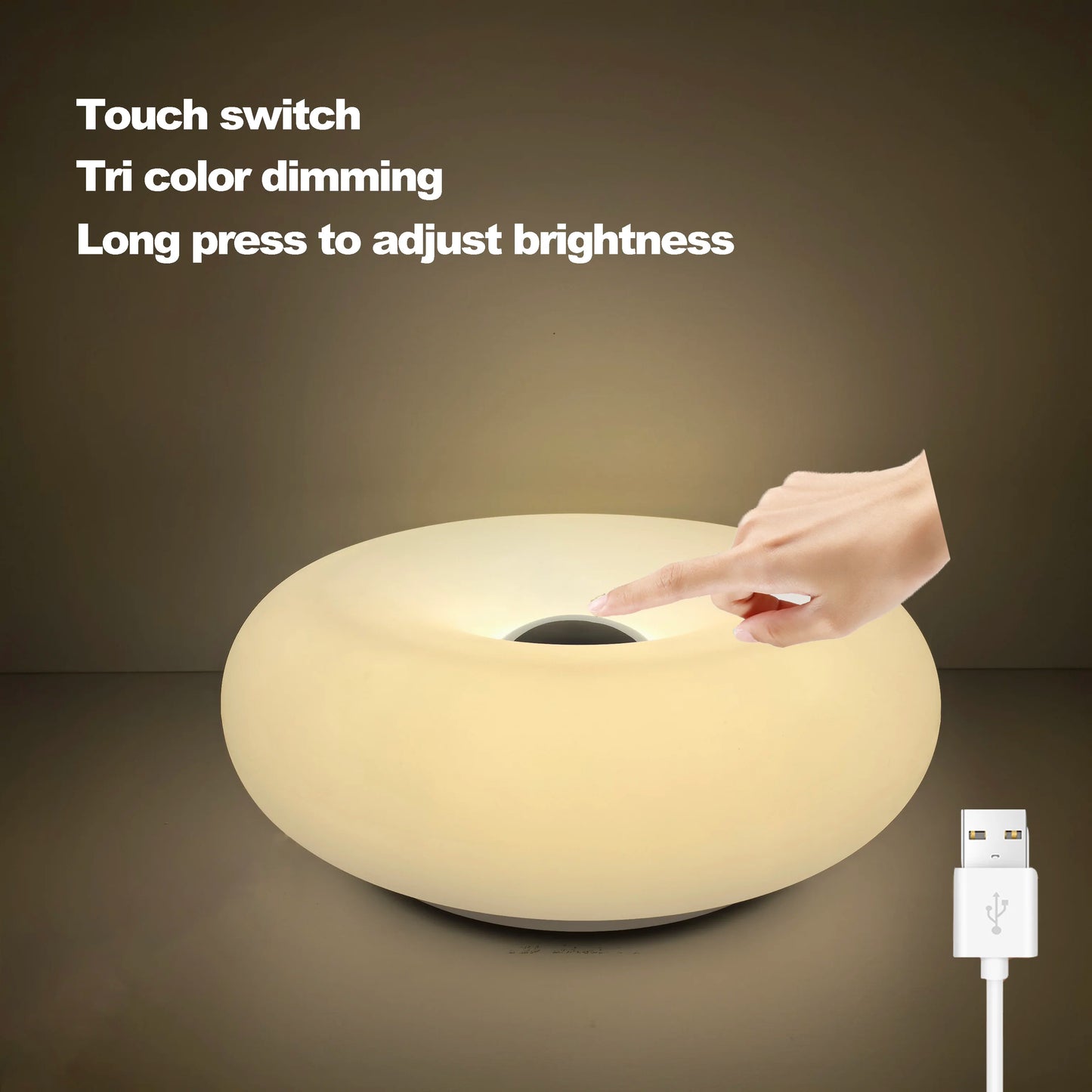 Donut table lamp