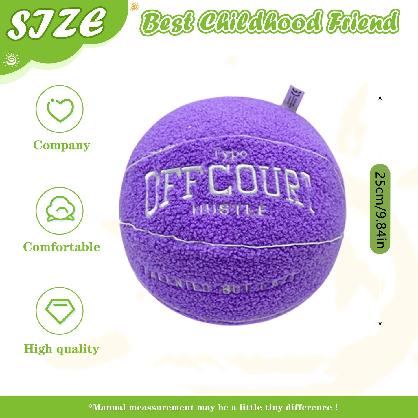 Offcourt Basketball Pillow