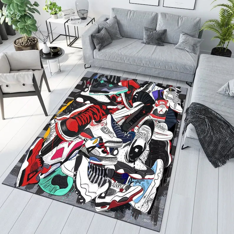 Sneaker Box Aesthetic Rug