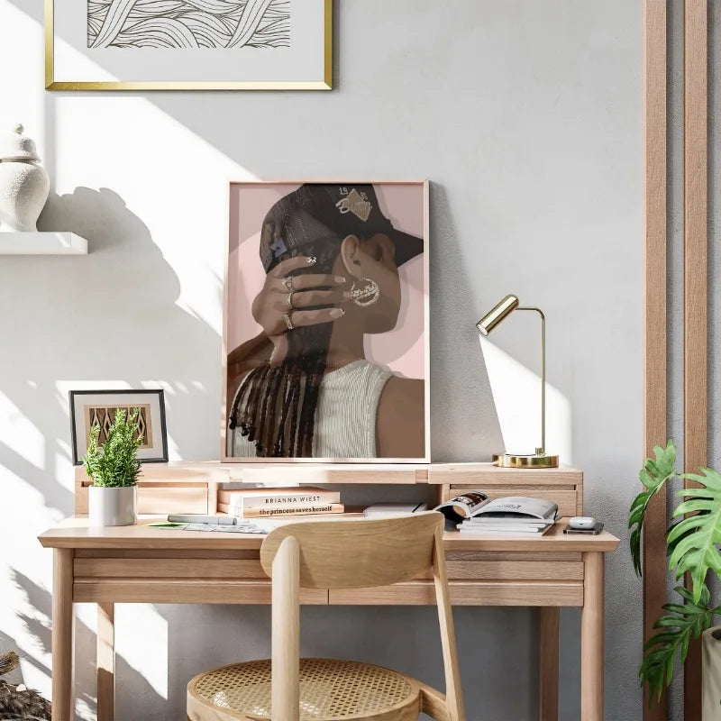 Hip Hop Black Girl Wall Art