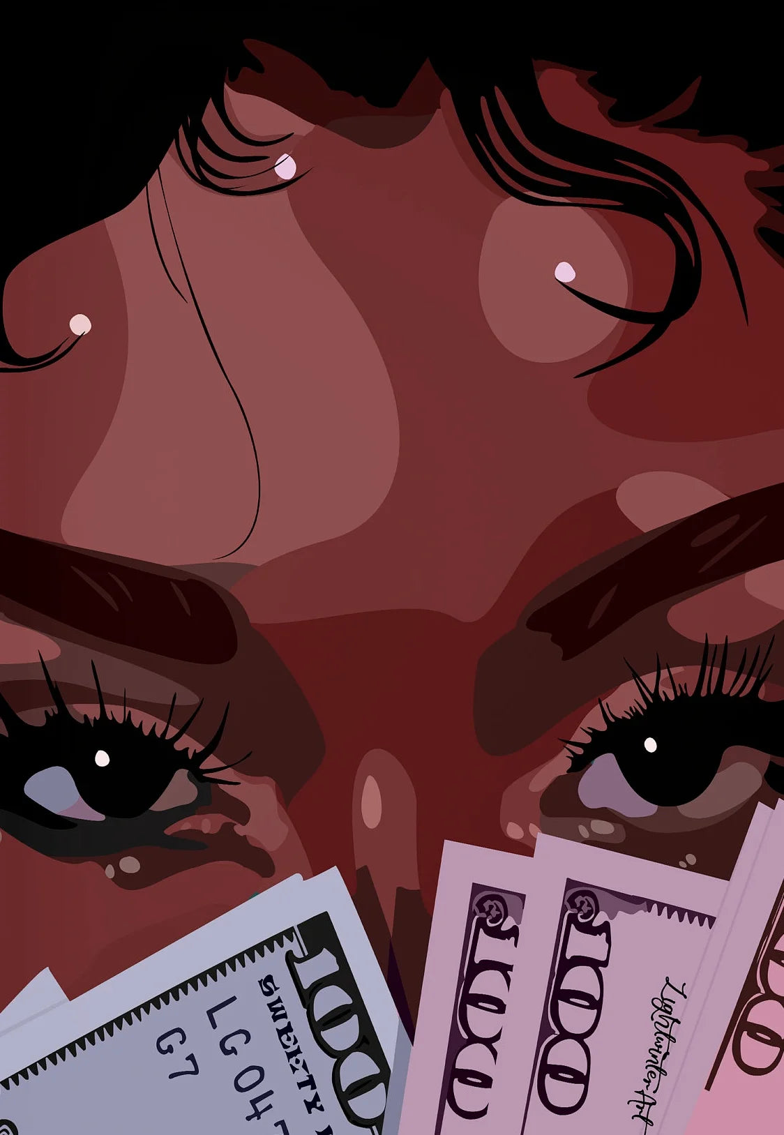 Hip Hop Black Girl Wall Art