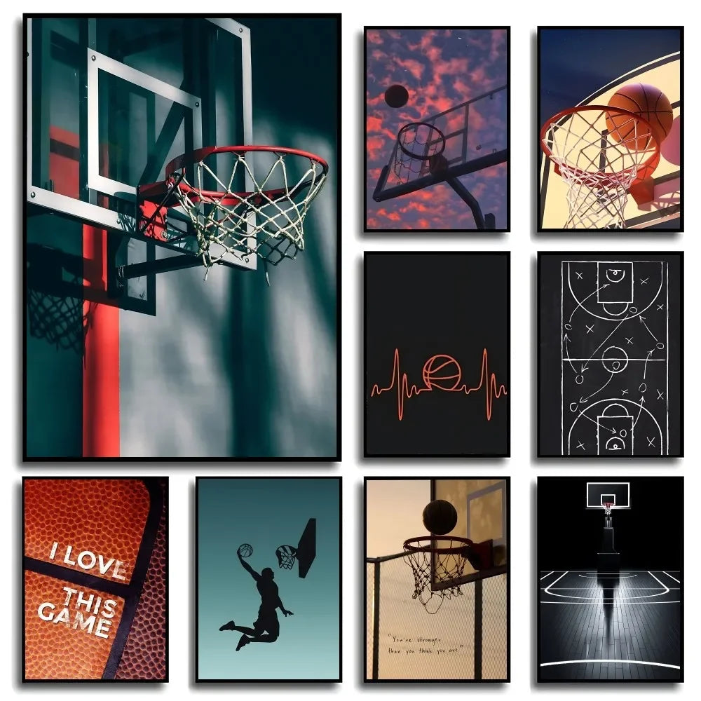 Basketball Aesthetic Wall Posters