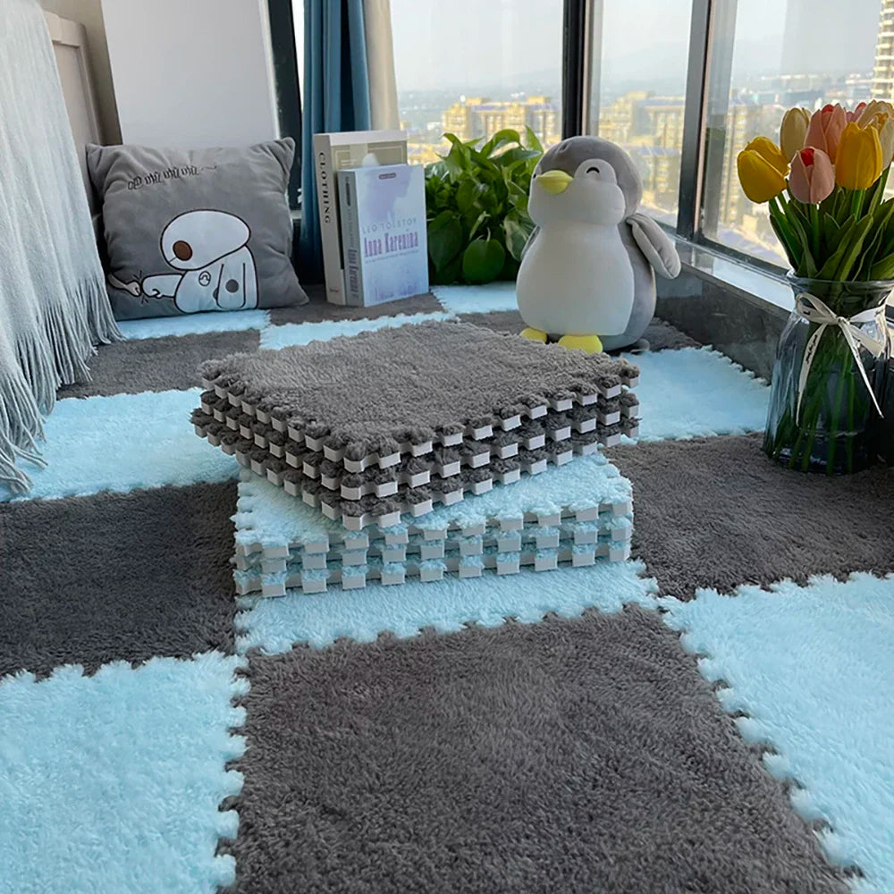 Plush Interlocking Floor Tiles