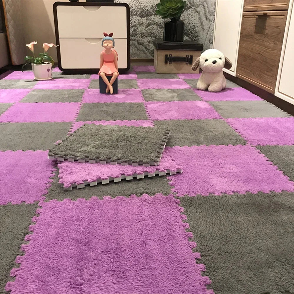 Plush Interlocking Floor Tiles