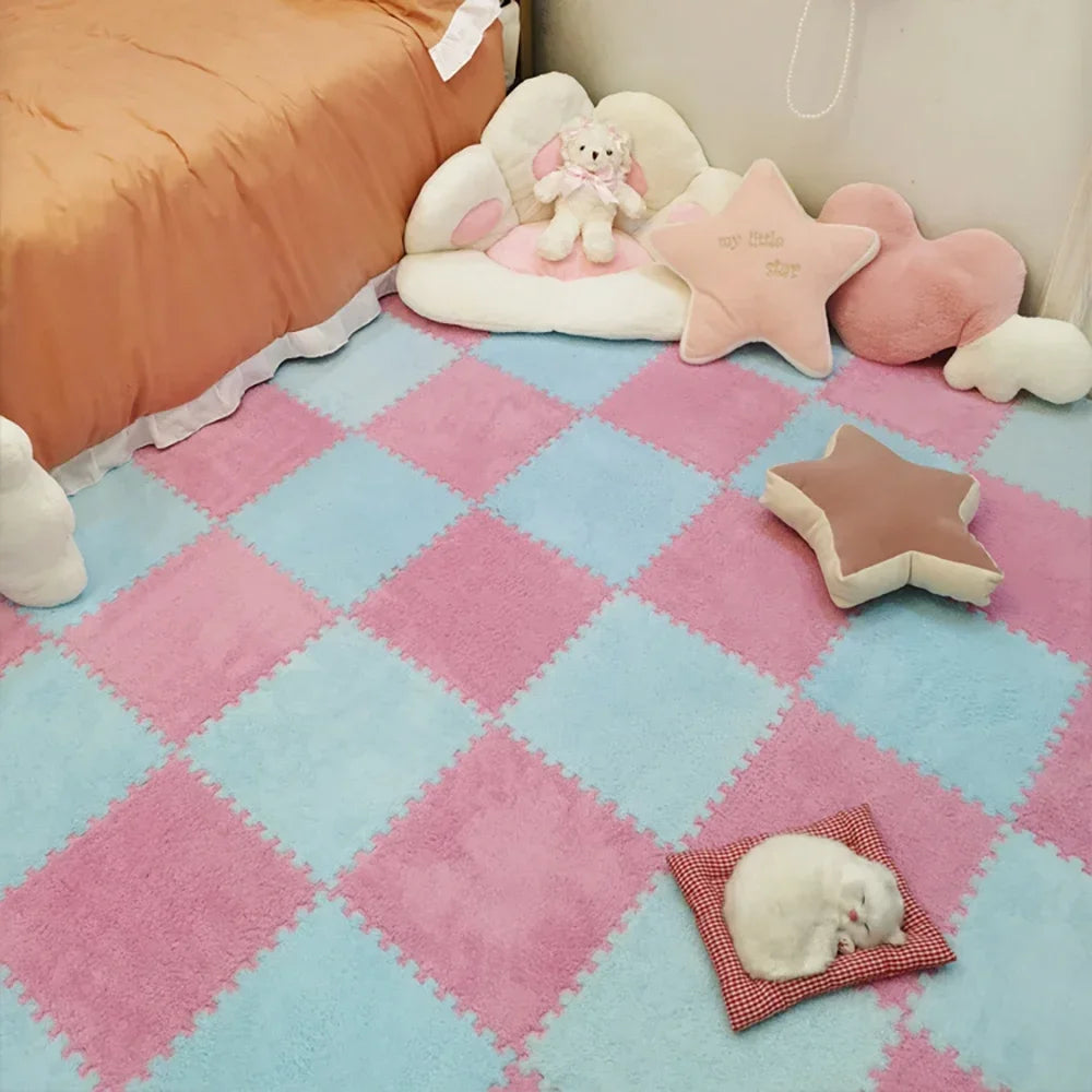 Plush Interlocking Floor Tiles