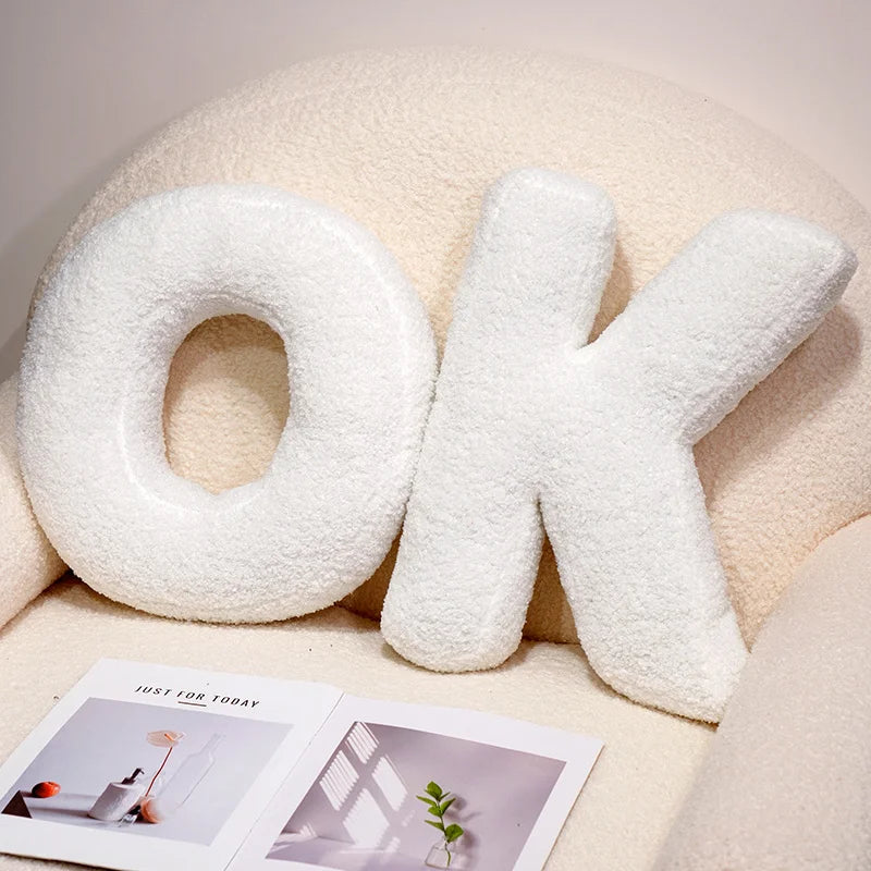 Cozy Letters Pillow