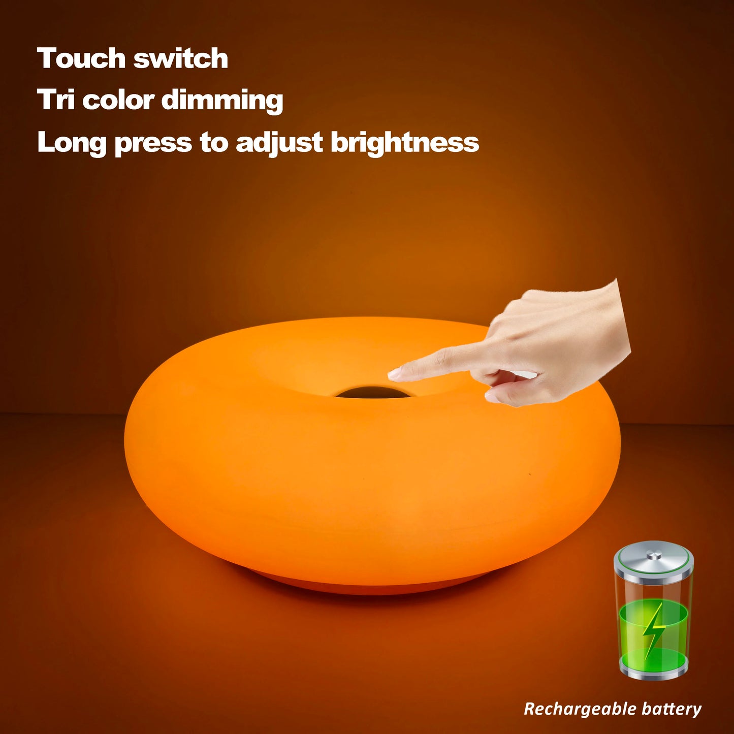 Donut table lamp
