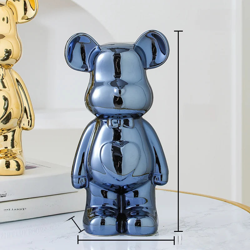 Aesthetic Ceramic Statue Teddy Bear