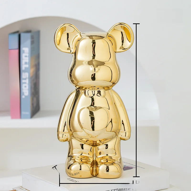 Aesthetic Ceramic Statue Teddy Bear