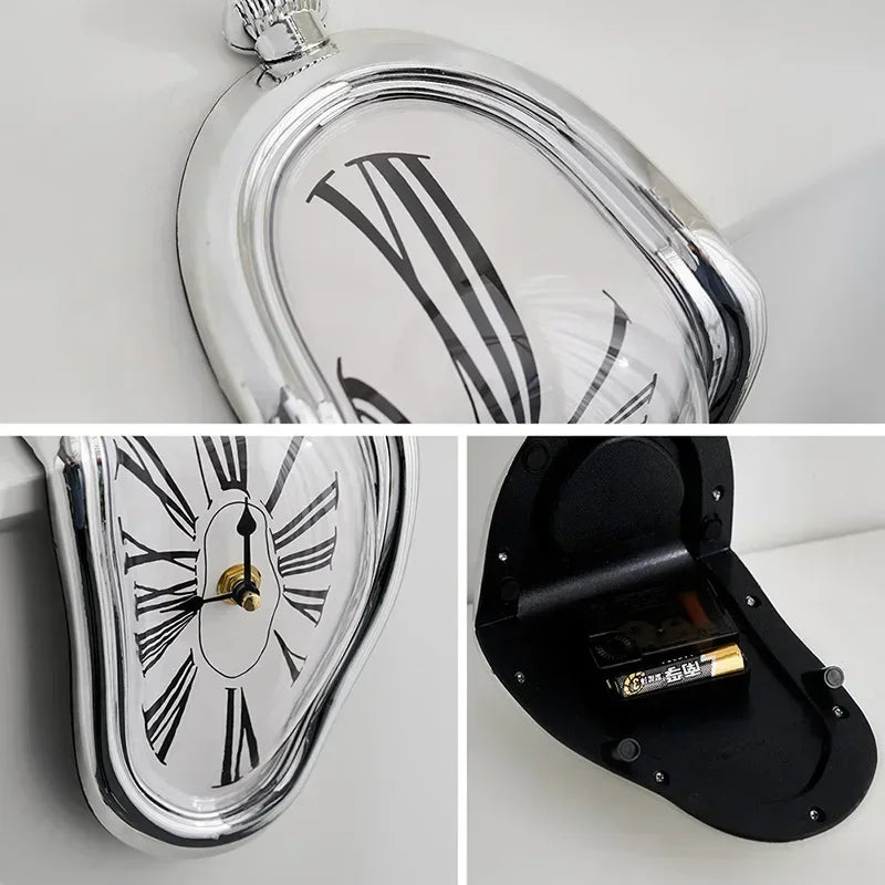 Melting Distorted Wall Clock