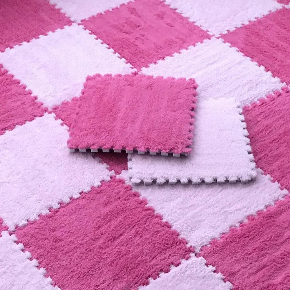 Plush Interlocking Floor Tiles