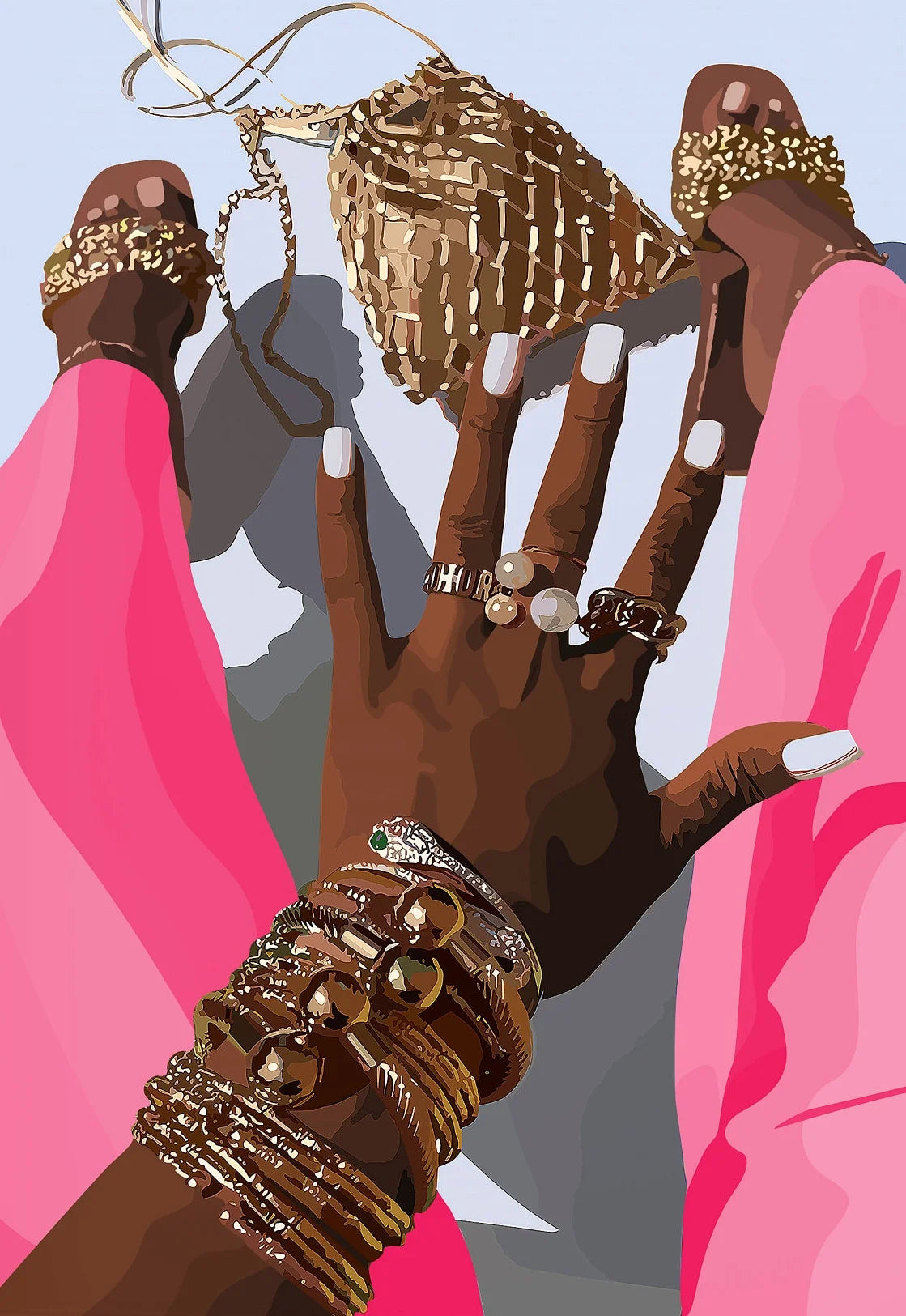 Hip Hop Black Girl Wall Art