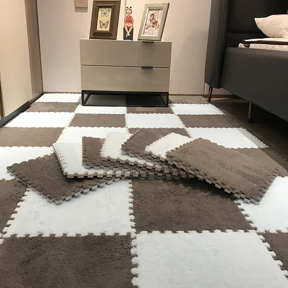 Plush Interlocking Floor Tiles