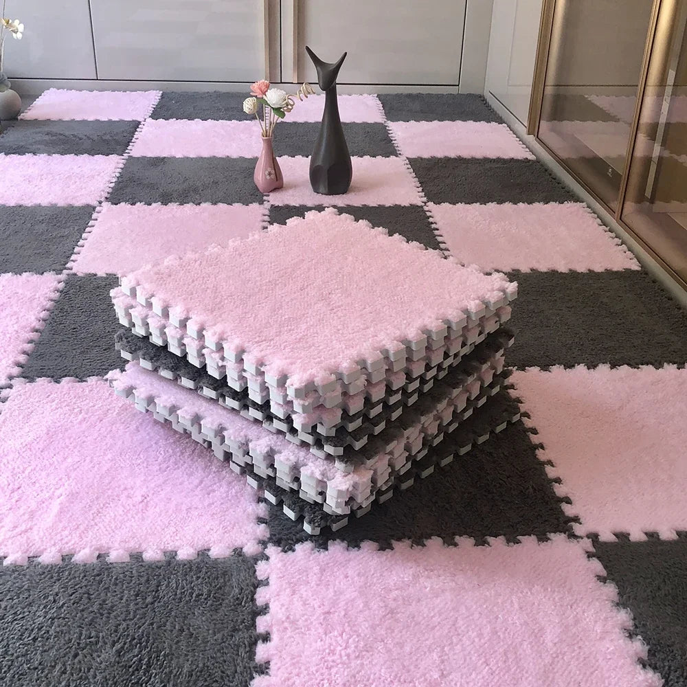 Plush Interlocking Floor Tiles