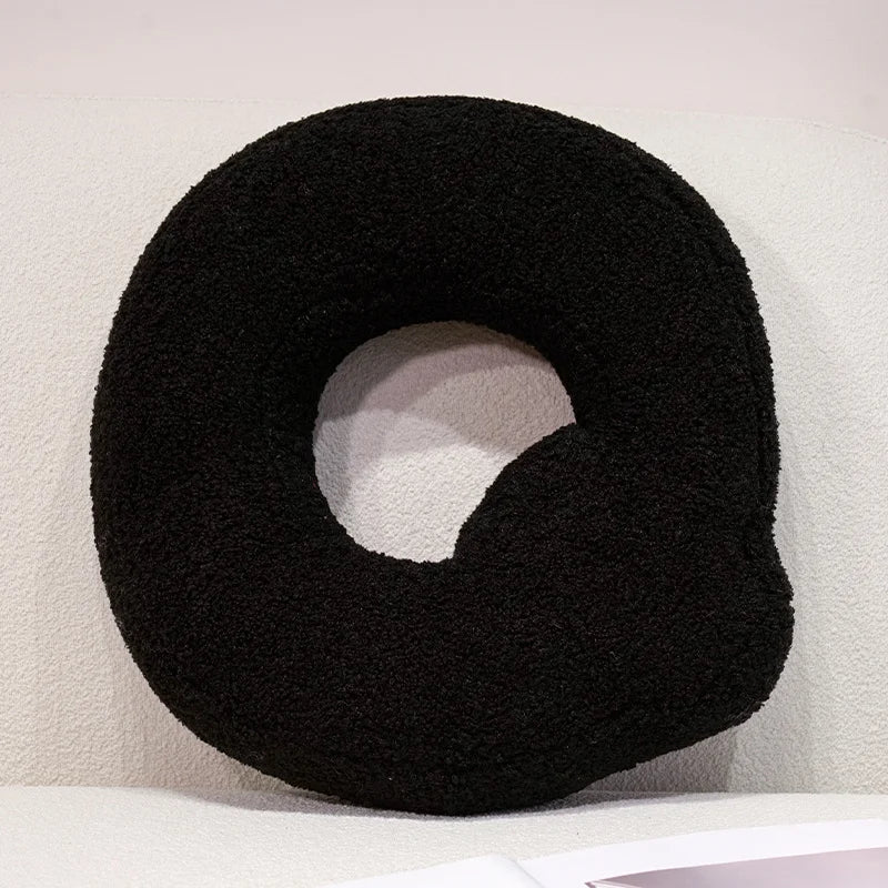 Black Letters Pillow