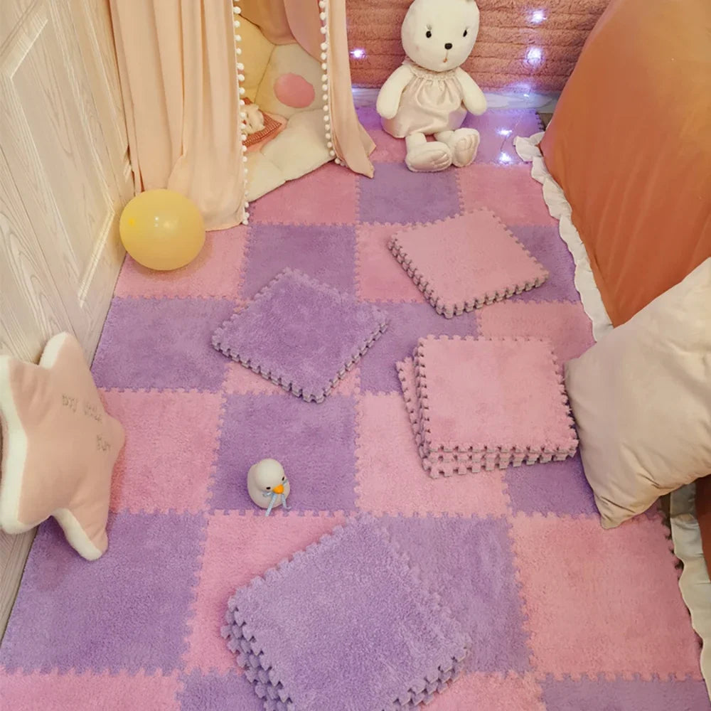 Plush Interlocking Floor Tiles