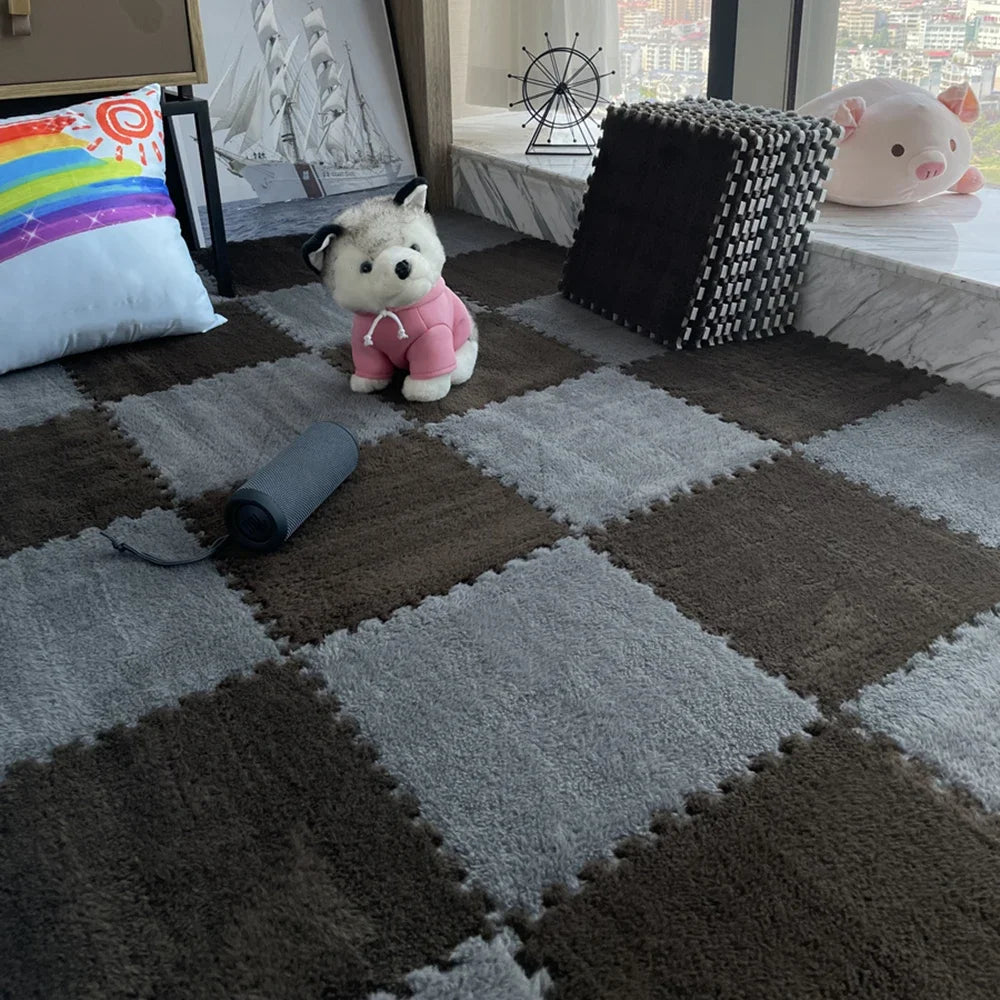 Plush Interlocking Floor Tiles