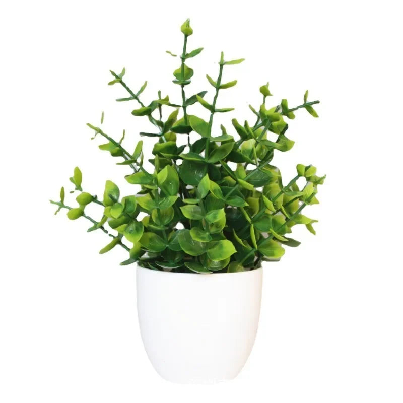 Mini Faux Potted Plant