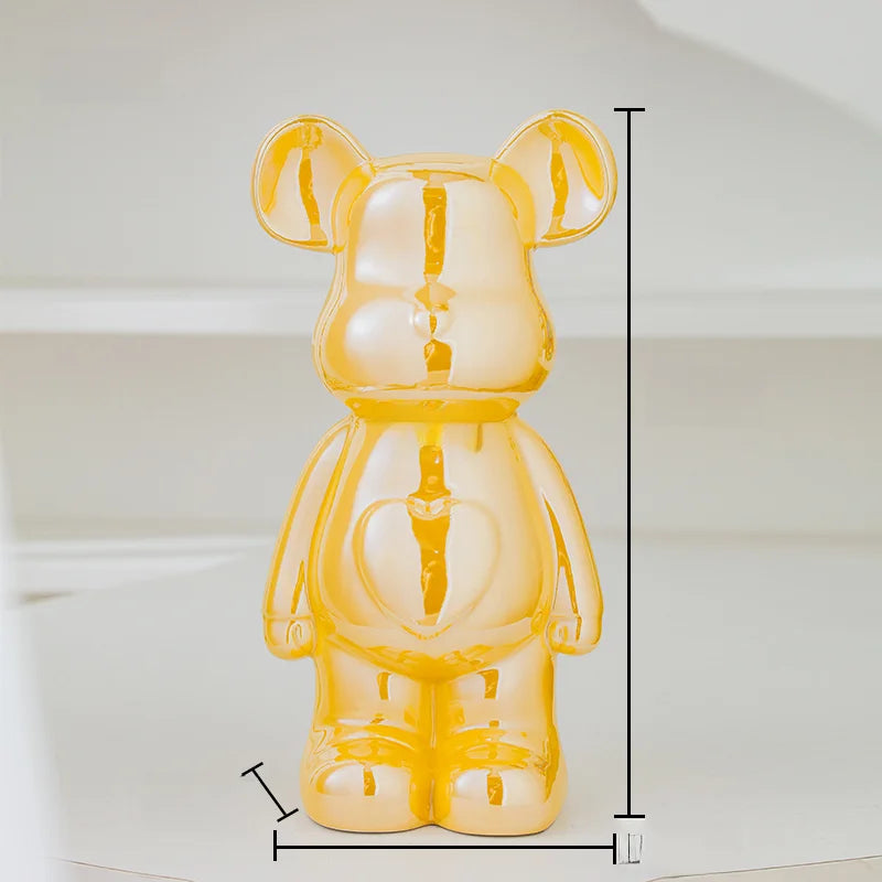 Aesthetic Ceramic Statue Teddy Bear