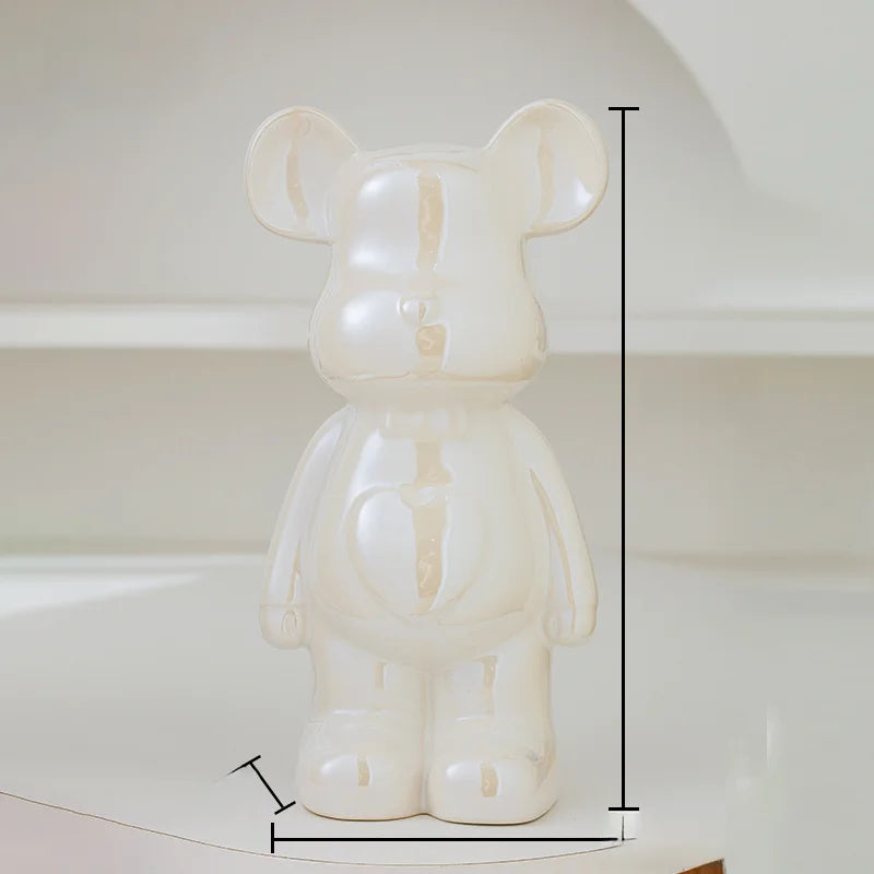 Aesthetic Ceramic Statue Teddy Bear