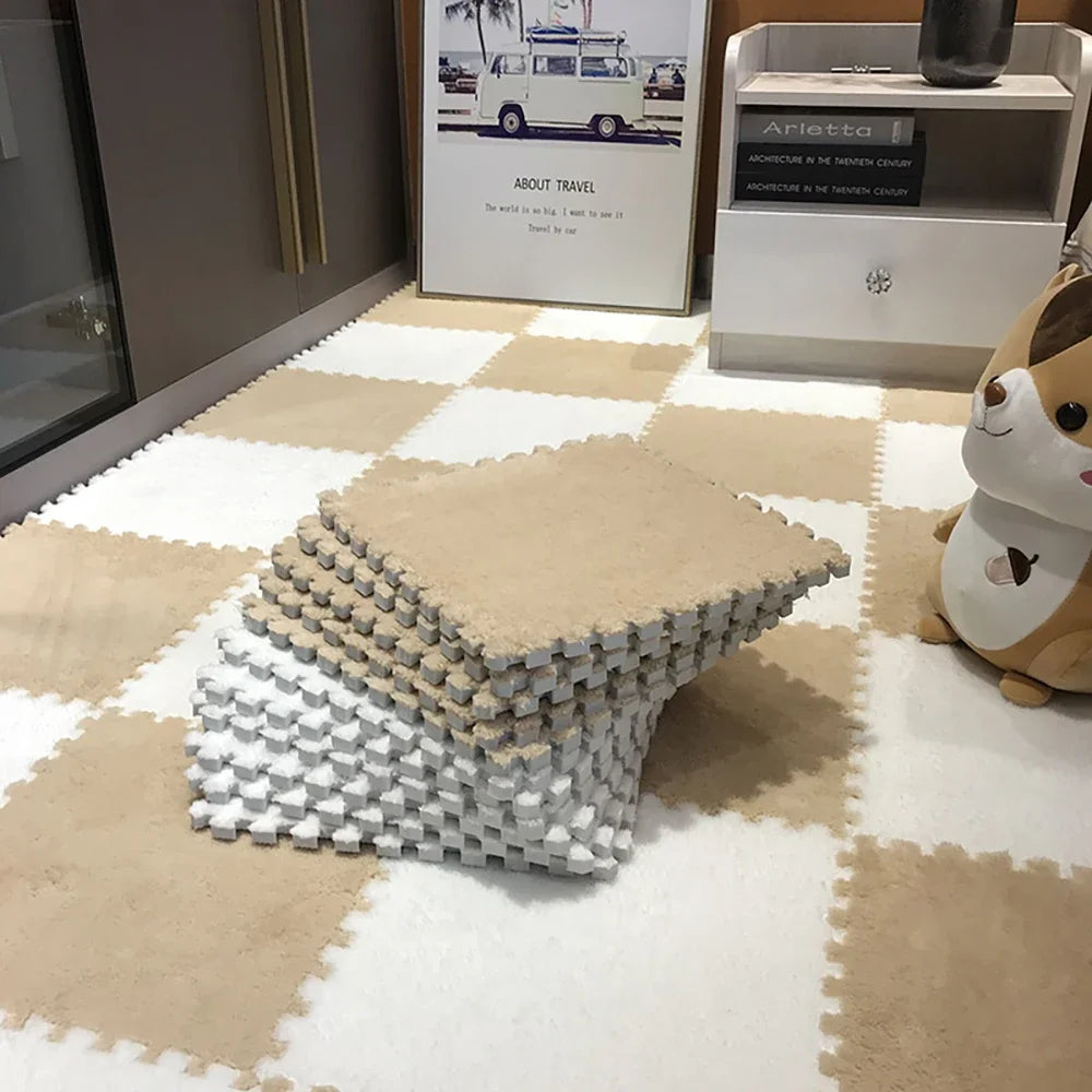 Plush Interlocking Floor Tiles