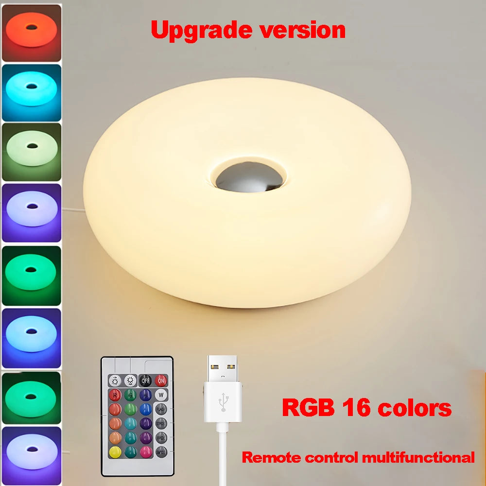 Donut table lamp