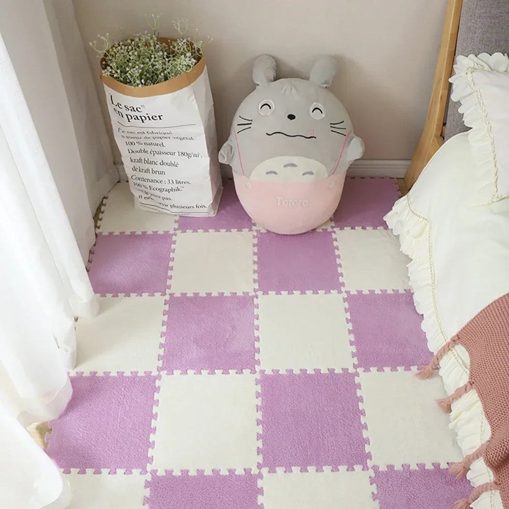 Plush Interlocking Floor Tiles