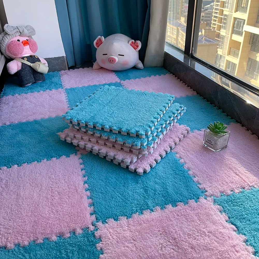 Plush Interlocking Floor Tiles