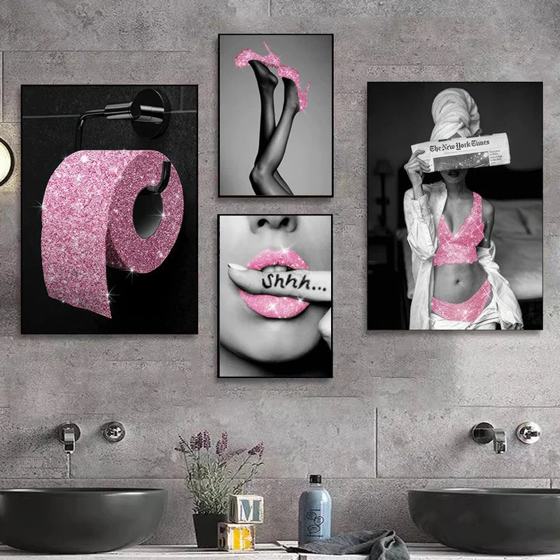 Blush Noir Wall Art