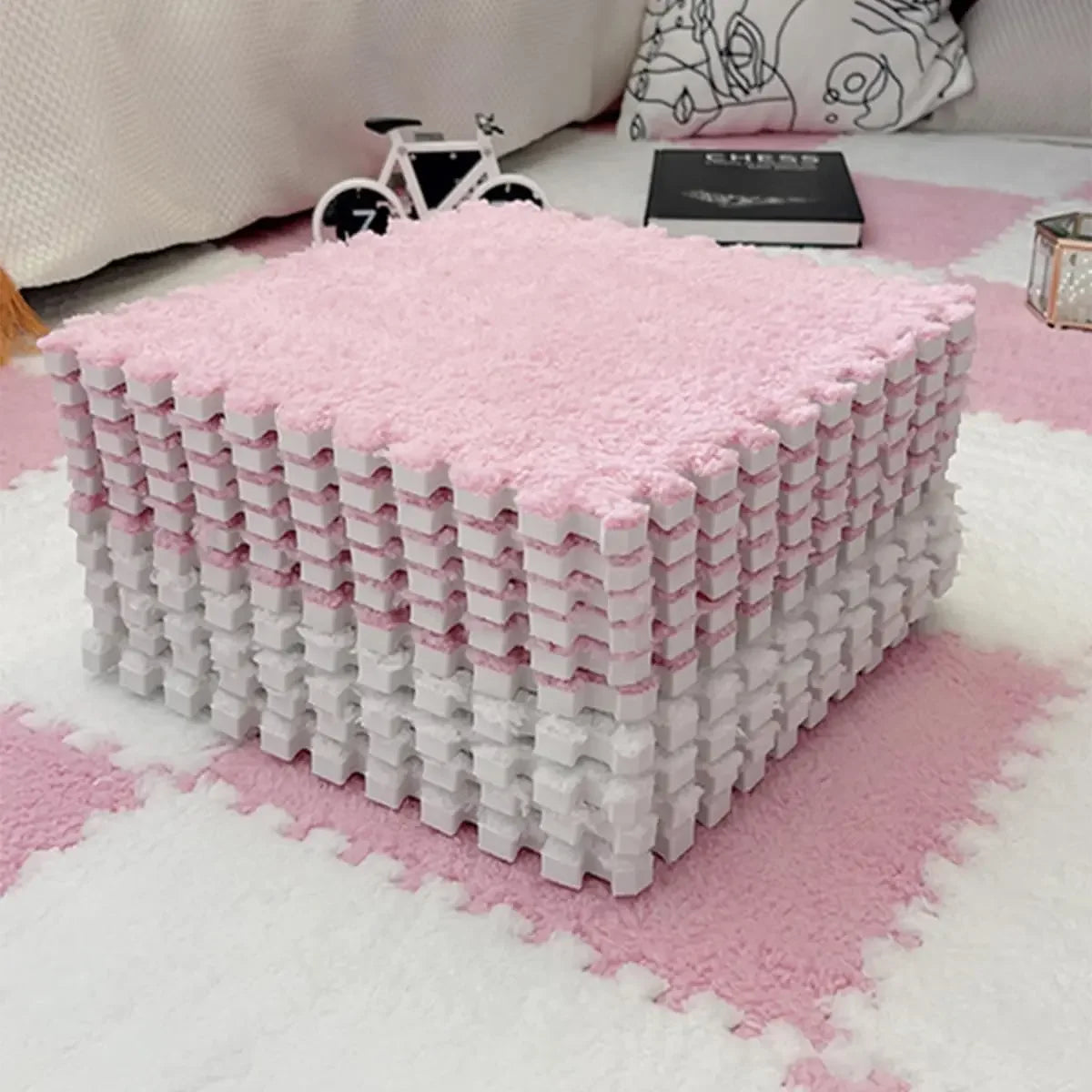 Plush Interlocking Floor Tiles