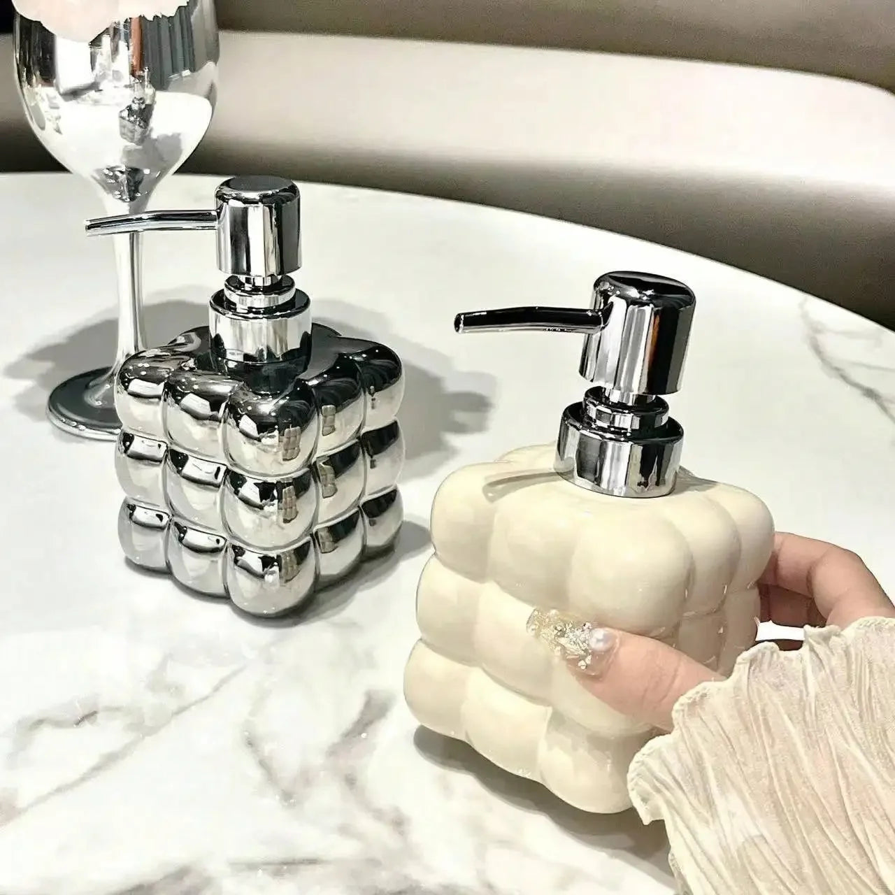Bubble Ceramic Soap Dispenser