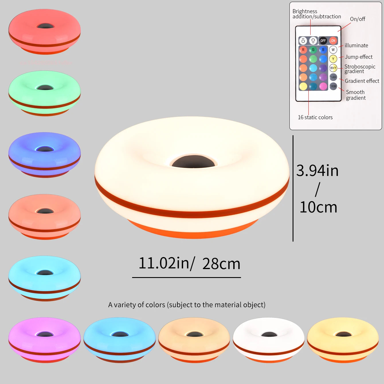 Donut table lamp