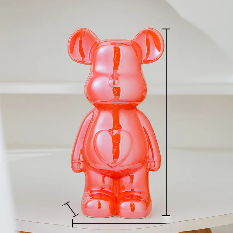 Aesthetic Ceramic Statue Teddy Bear