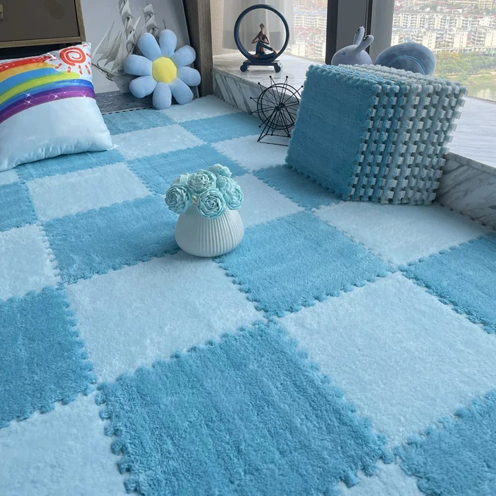 Plush Interlocking Floor Tiles