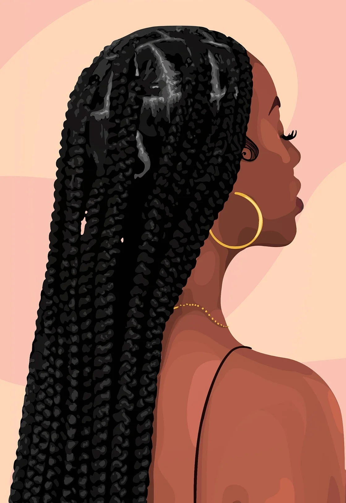Hip Hop Black Girl Wall Art