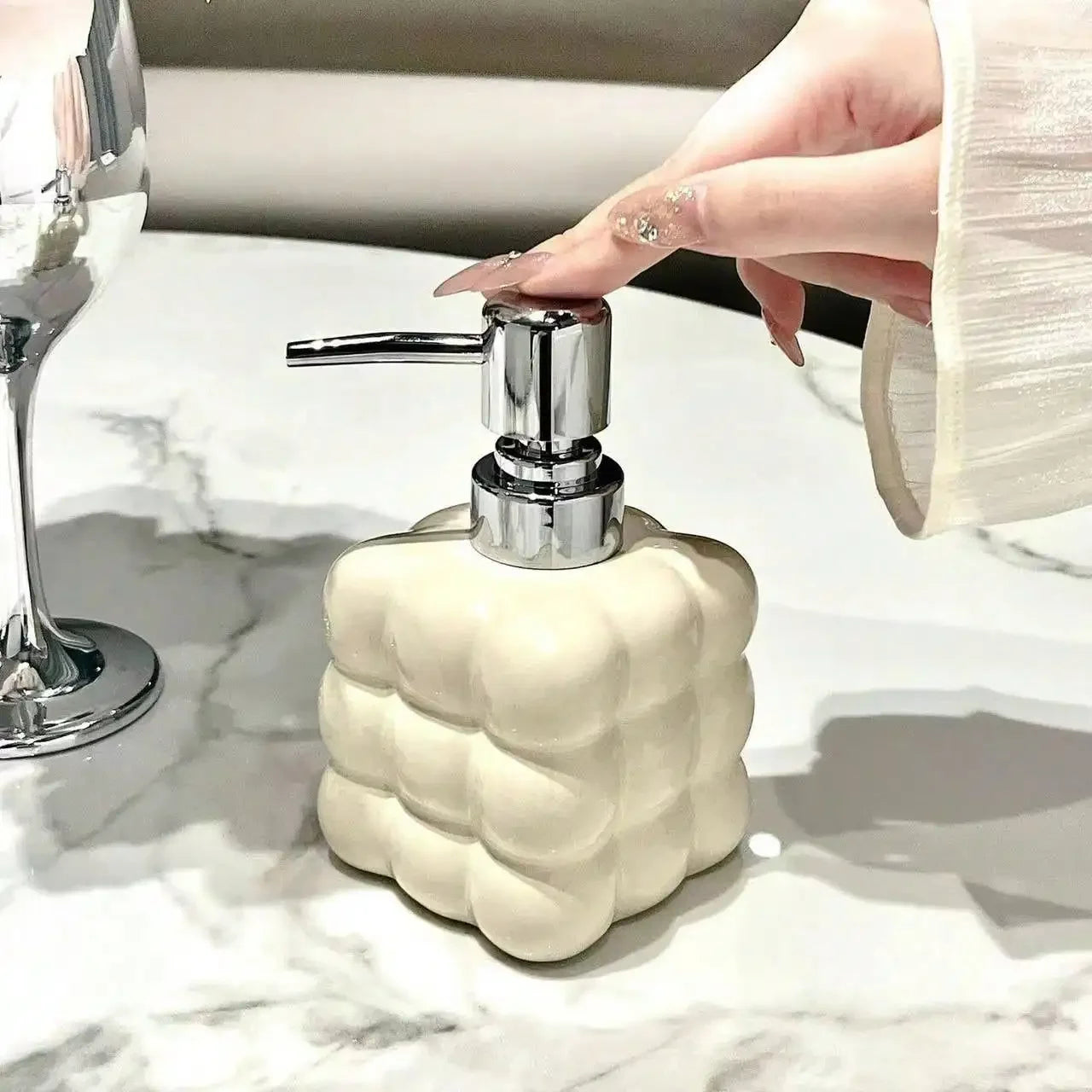 Bubble Ceramic Soap Dispenser