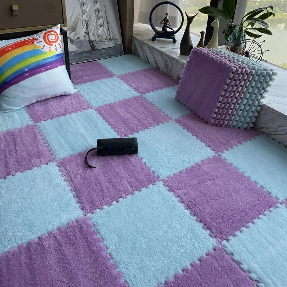 Plush Interlocking Floor Tiles