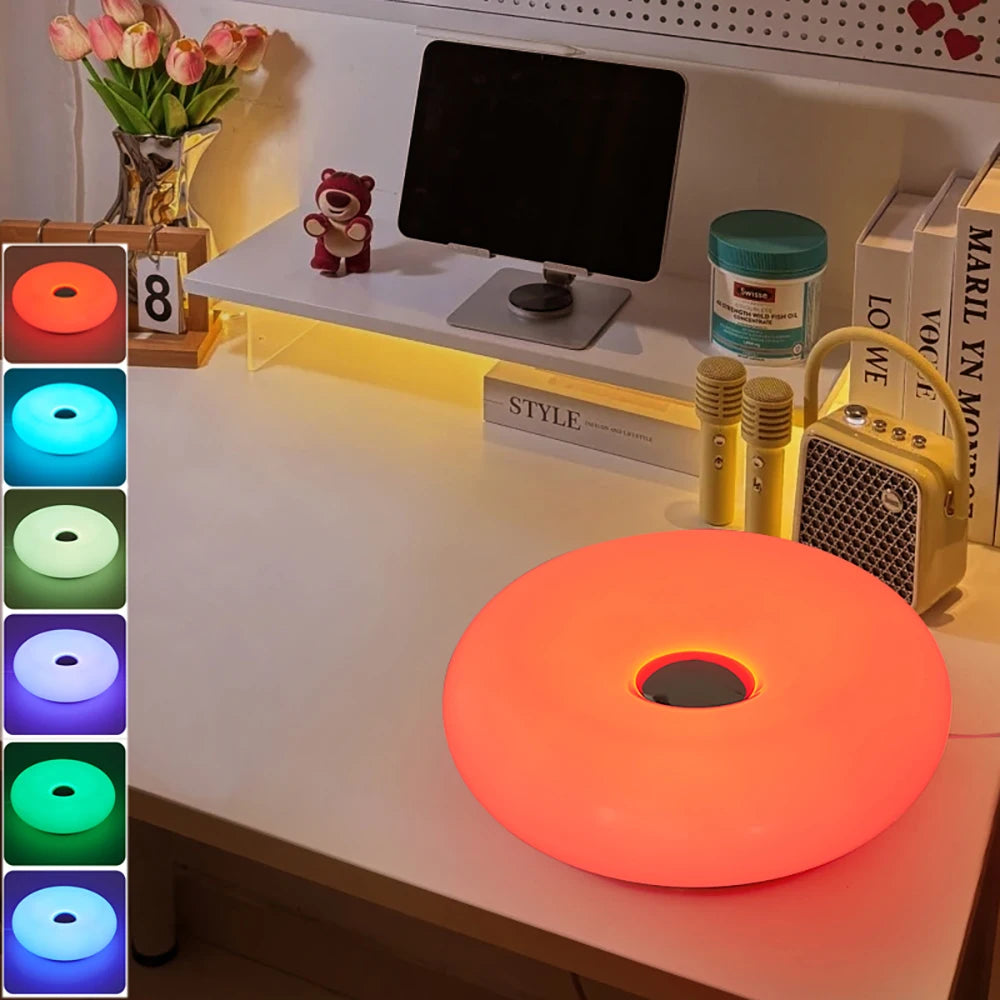 Donut table lamp