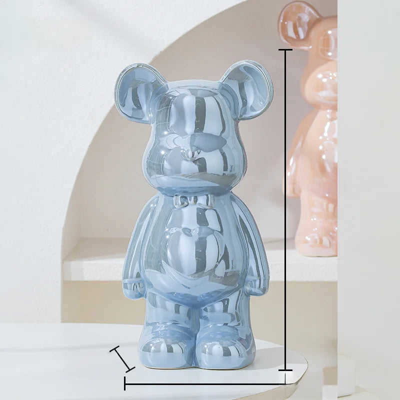 Aesthetic Ceramic Statue Teddy Bear