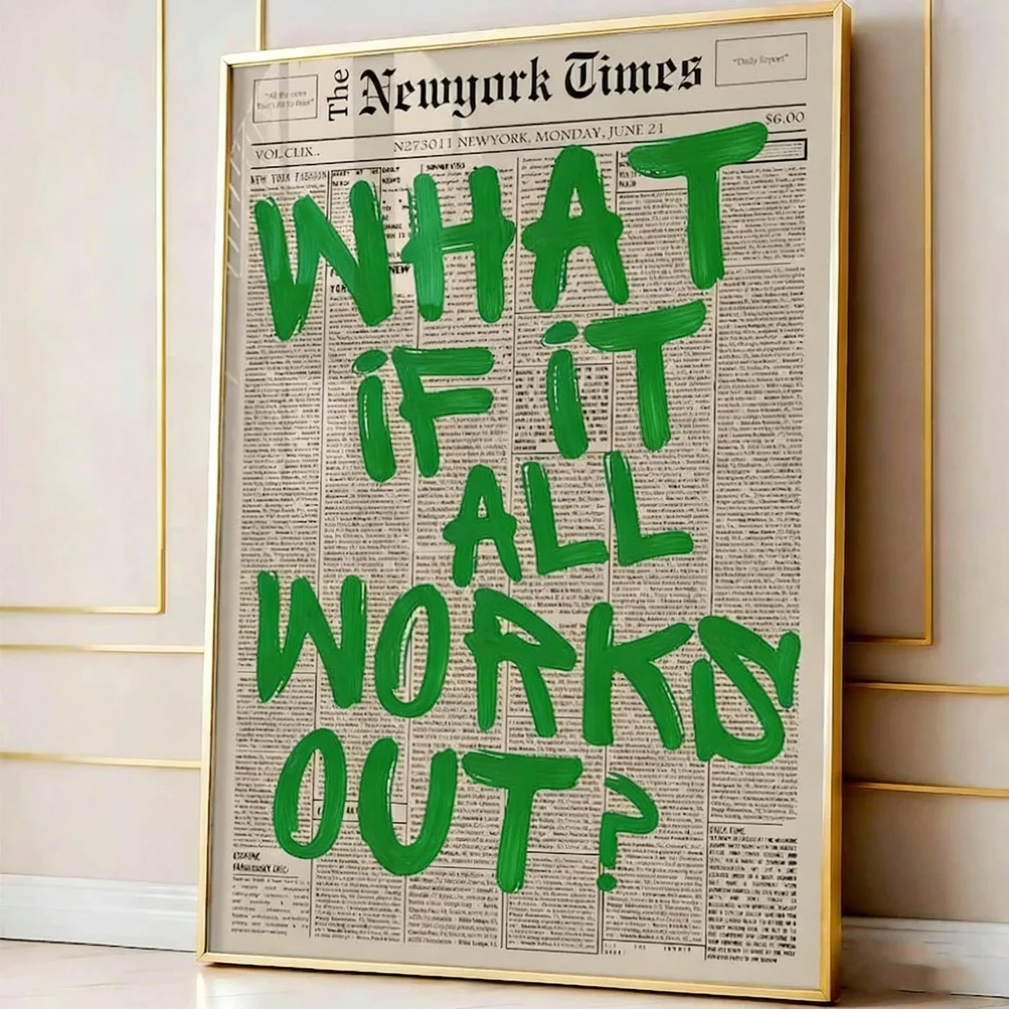 “What If It All Works Out?” Poster