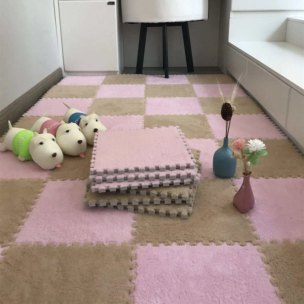 Plush Interlocking Floor Tiles